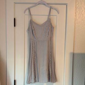 Old Navy Blue and White Striped Mini Dress